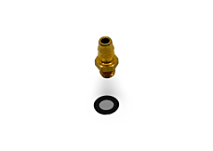 Brass Connector, 1/4" Tube x 10-32, Empire Abrasive Equipment Company